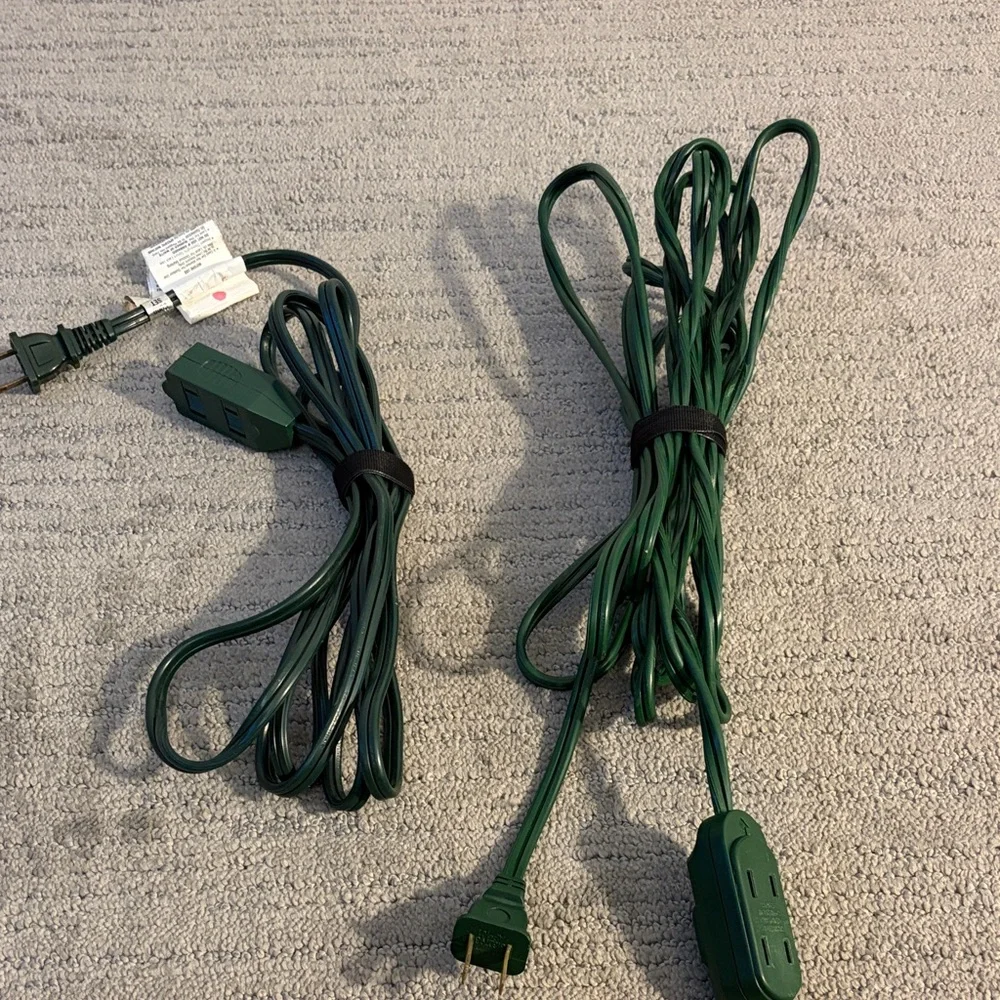 Green Power Extension Cord for Gaming Consoles
